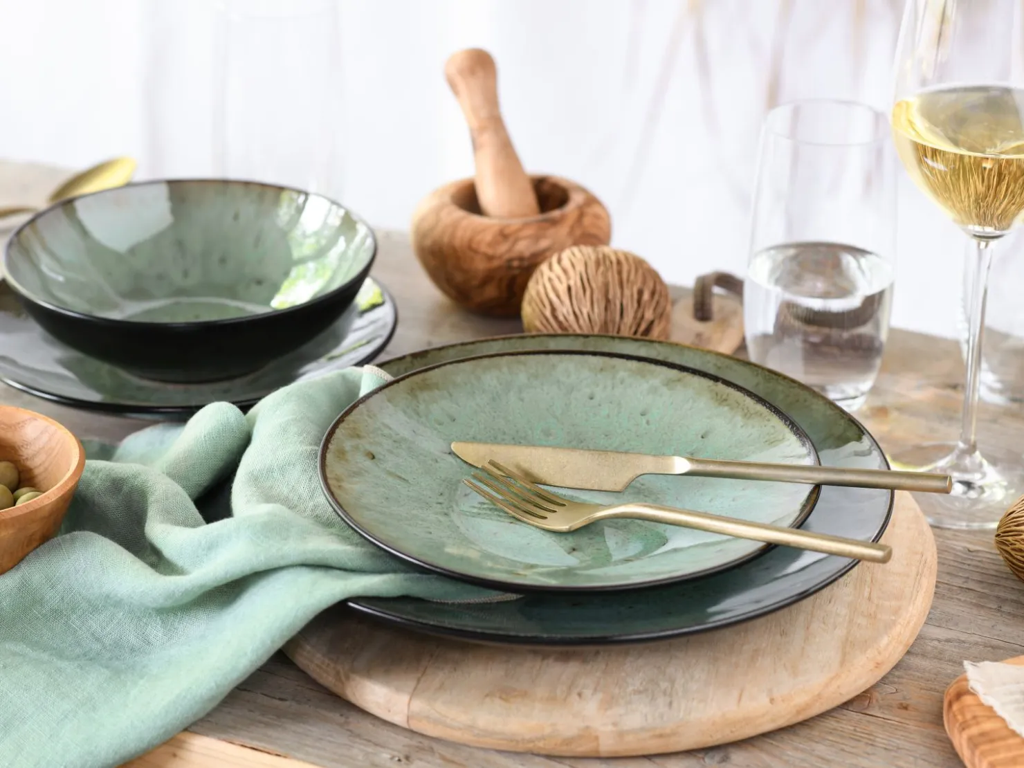 Creatable Geschirrset|Teller|Jawa - Tellerset 18-tlg - Grün