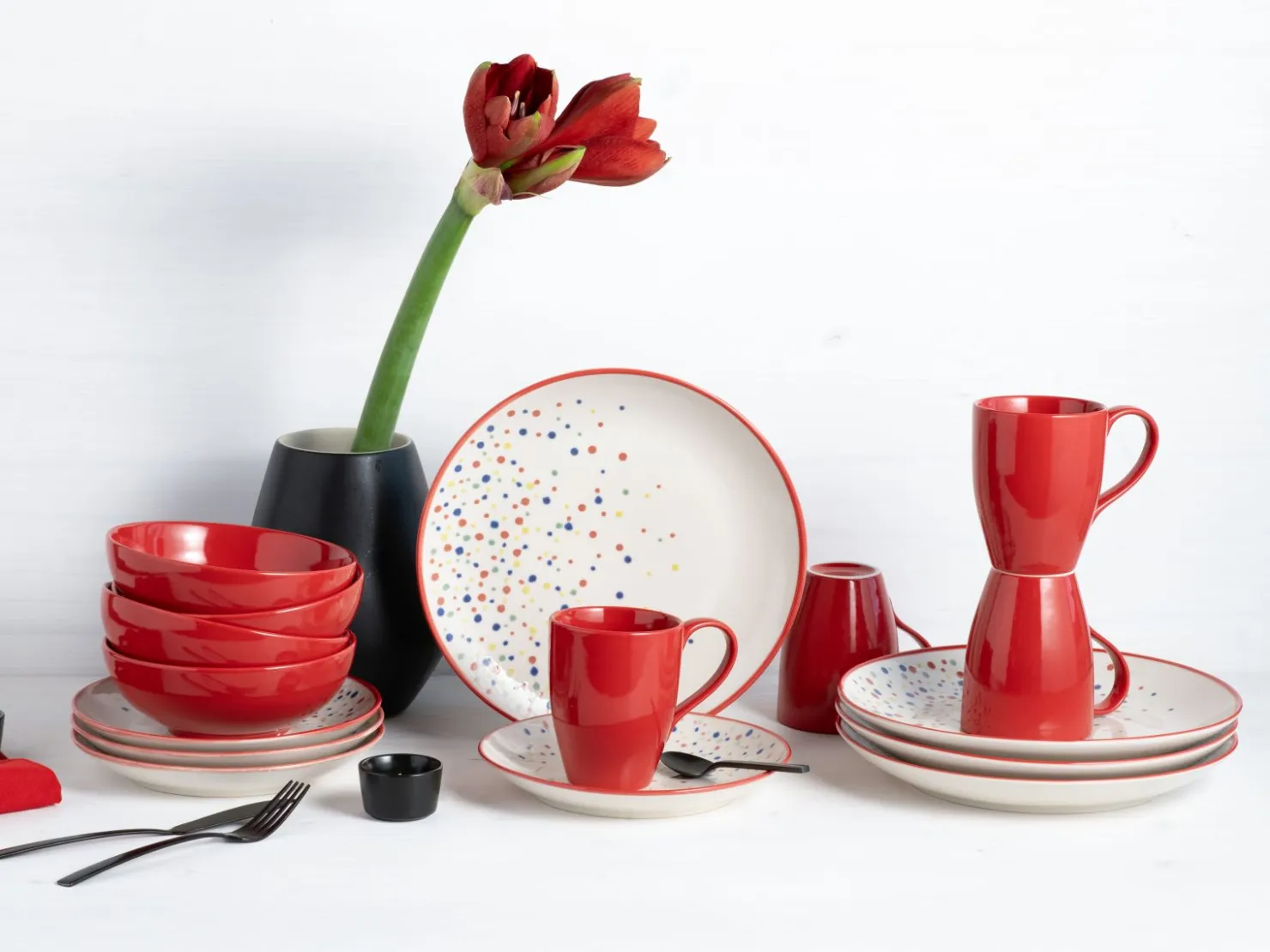 Creatable Geschirrset|Joy - Kombiservice 16-tlg - Blau