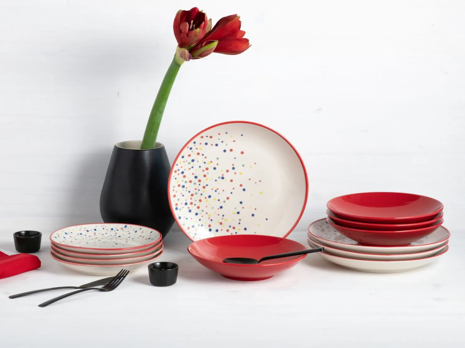 Creatable Geschirrset|Teller|Joy - Tellerset 12-tlg - Blau