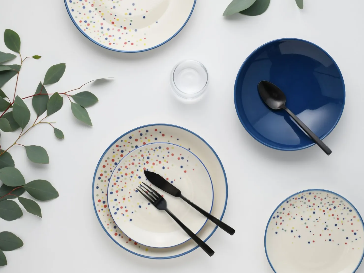 Creatable Geschirrset|Teller|Joy - Tellerset 12-tlg - Blau