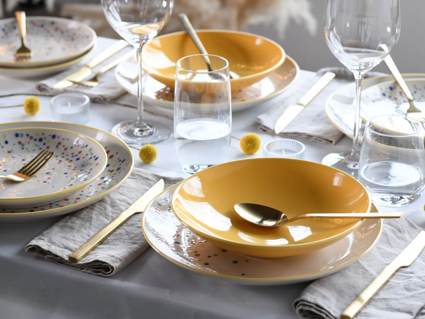 Creatable Geschirrset|Teller|Joy - Tellerset 12-tlg - Blau