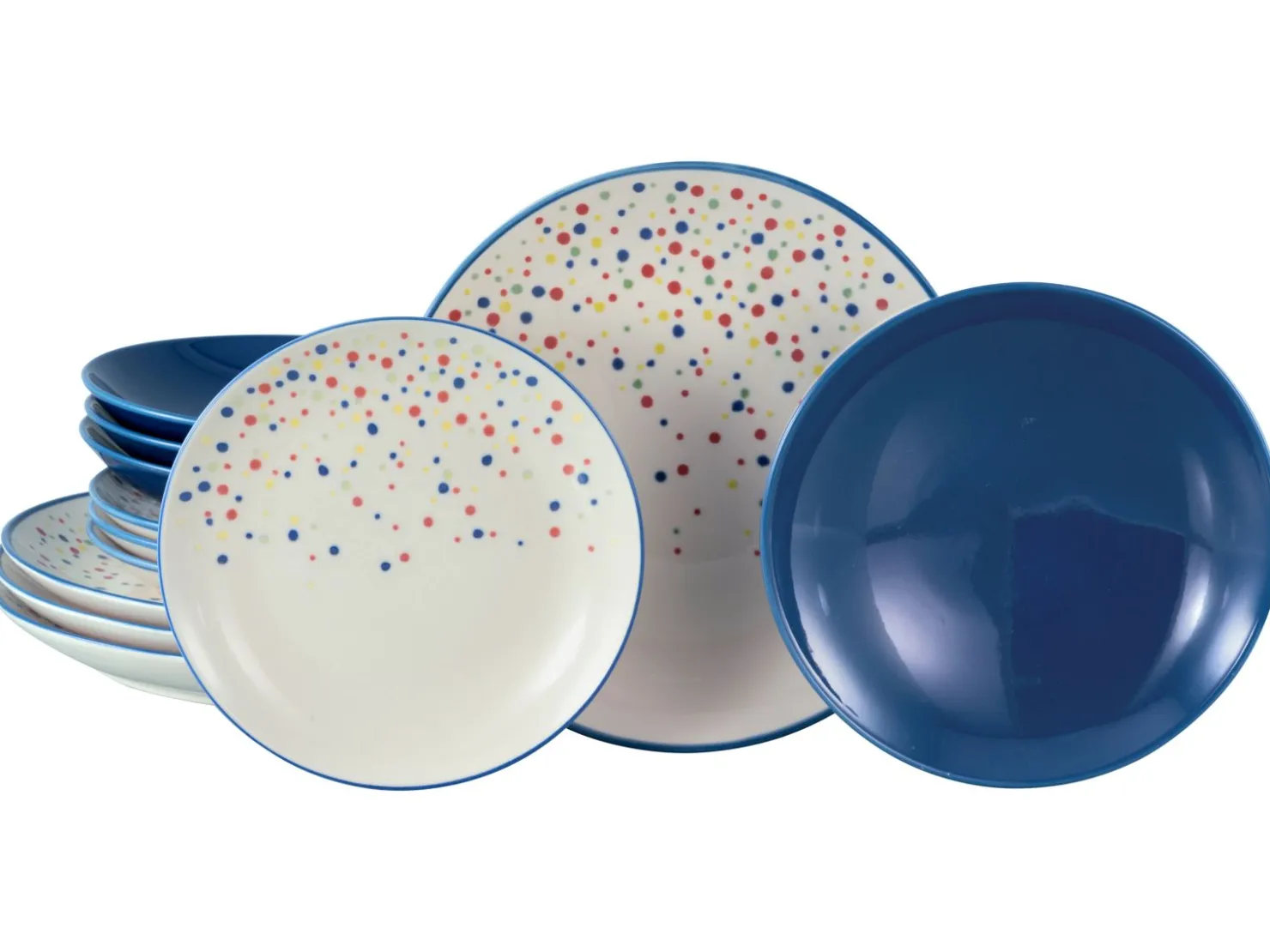Creatable Geschirrset|Teller|Joy - Tellerset 12-tlg - Blau
