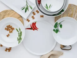 Creatable Pizza & Pasta|Geschirrset|Kräuter - Pastateller 4-tlg - Chili