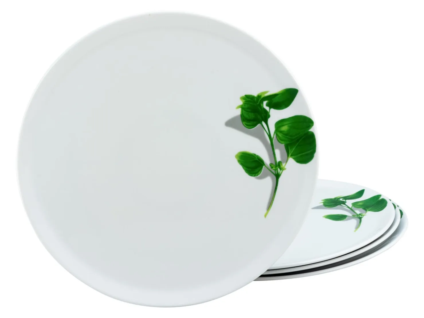 Creatable Geschirrset|Teller|Kräuter - Pizzateller 4-tlg - Chili