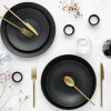 Creatable Geschirrset|Lava Stone - Kombiservice 24-tlg - Schwarz