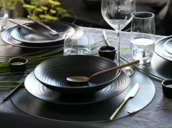 Creatable Geschirrset|Lava Stone - Kombiservice 24-tlg - Schwarz