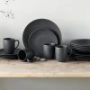 Creatable Geschirrset|Lava Stone - Kombiservice 16-tlg - Schwarz