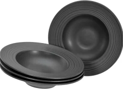 Creatable Pizza & Pasta|Geschirrset|Lava Stone - Pastateller 4-tlg - Schwarz