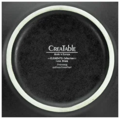 Creatable Pizza & Pasta|Geschirrset|Lava Stone - Pastateller 2-tlg - Schwarz