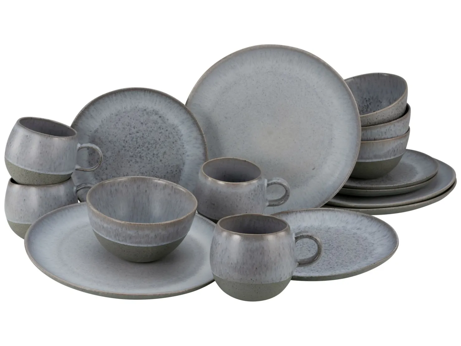 Creatable Geschirrset|Loft Stone - Kombiservice 16-tlg - Stein