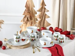 Creatable Geschirrset|Luna Black Line - Kombiservice 16-tlg, Luna - Kombiservice 16-tlg, Happy Birthday - Kombiservice 16-tlg - Happy Birthday