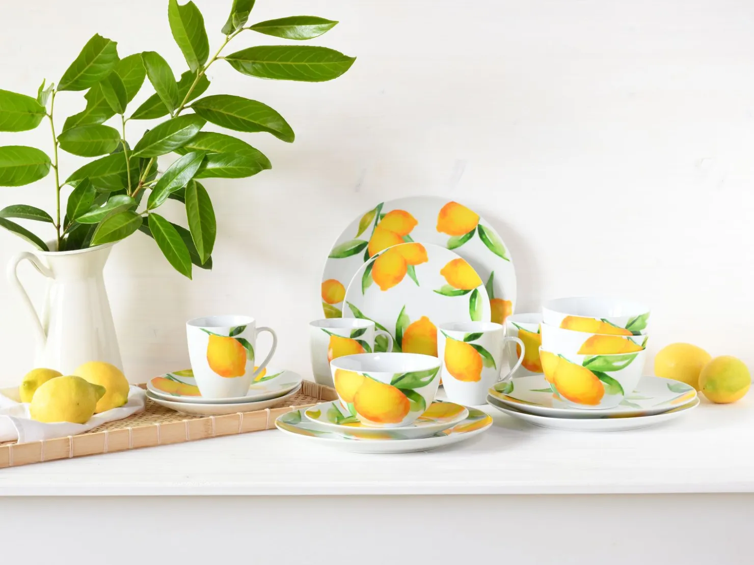 Creatable Geschirrset|Luna Black Line - Kombiservice 16-tlg, Luna - Kombiservice 16-tlg, Happy Birthday - Kombiservice 16-tlg - Happy Birthday