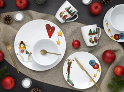 Creatable Geschirrset|Luna Black Line - Kombiservice 16-tlg, Luna - Kombiservice 16-tlg, Happy Birthday - Kombiservice 16-tlg - Happy Birthday