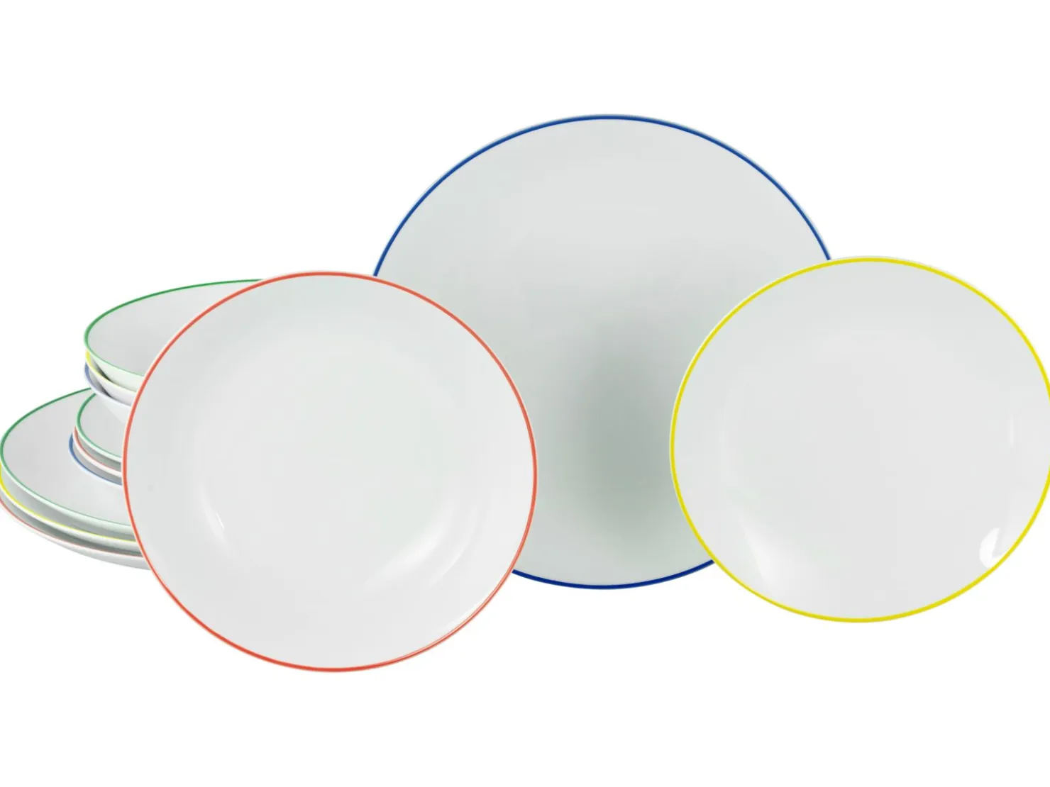 Creatable Geschirrset|Teller|Luna Color Line - Tellerset 12-tlg - Color Line