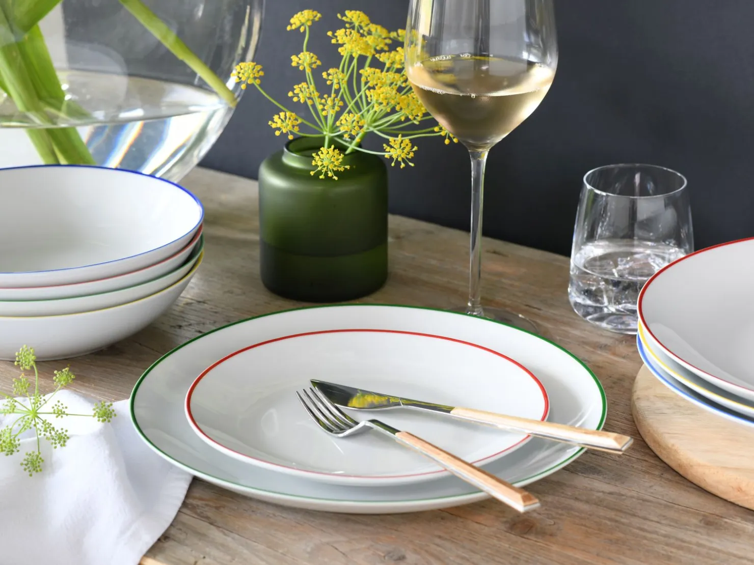 Creatable Geschirrset|Teller|Luna Color Line - Tellerset 12-tlg - Color Line
