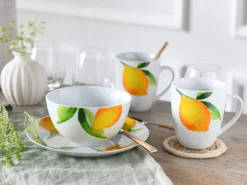 Creatable Geschirrset|Luna - Frühstücksset 18-tlg - Limoncello
