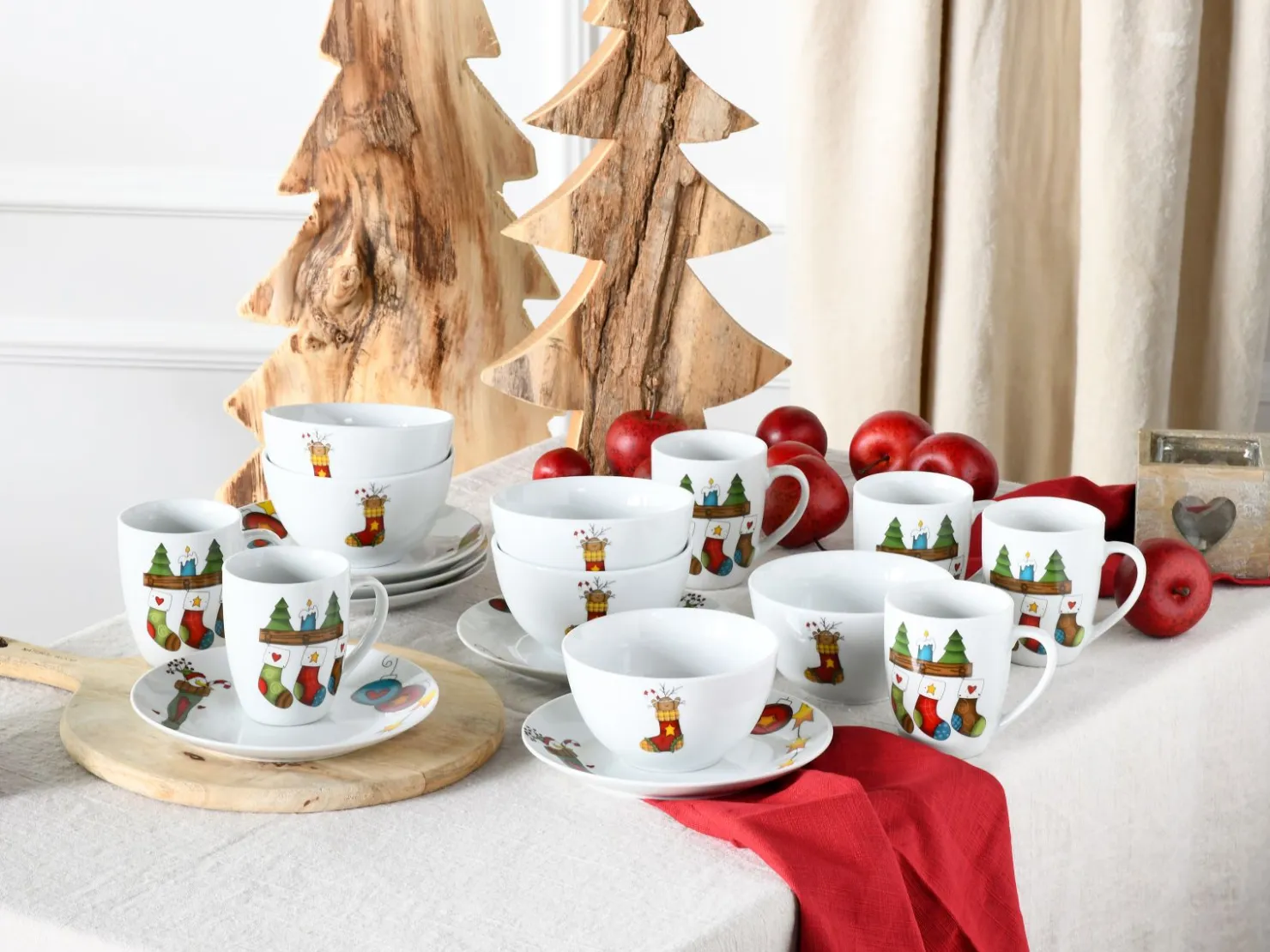 Creatable Geschirrset|Luna - Frühstücksset 18-tlg - Limoncello