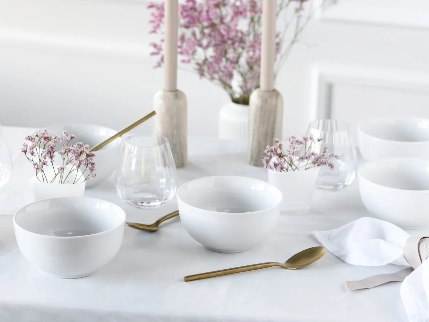 Creatable Bowls & Schüsseln|Geschirrset|Luna - Müslischale 6-tlg - Weiss