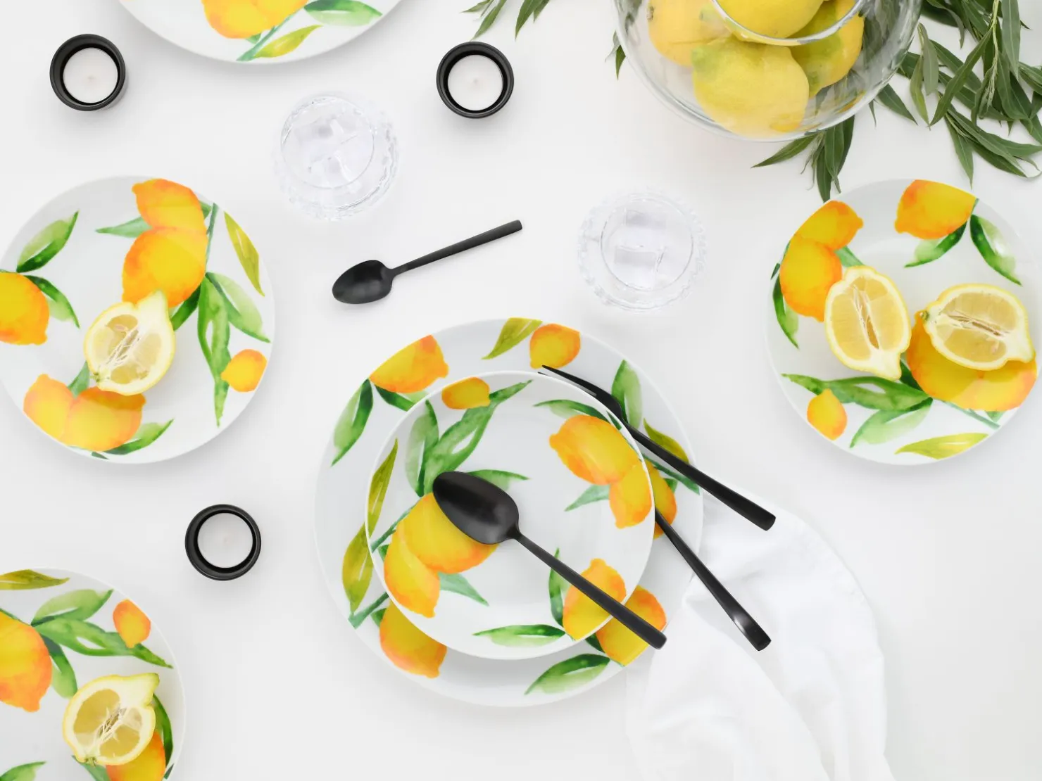Creatable Geschirrset|Teller|Luna - Tellerset 18-tlg - Limoncello
