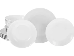Creatable Geschirrset|Luna - Tellerset 18-tlg, Luna Black Line - Tellerset 18-tlg - Weiss