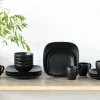 Creatable Geschirrset|Magic Black Square - Kombiset 16-tlg - Schwarz