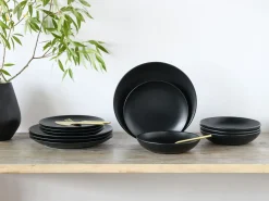 Creatable Geschirrset|Teller|Magic Black - Tellerset 12-tlg - Schwarz