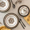 Creatable Geschirrset|Majestosa - Kombiservice 30tlg - Schwarz