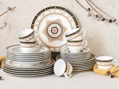 Creatable Geschirrset|Majestosa - Kombiservice 30tlg - Schwarz
