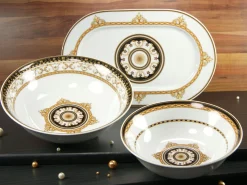Creatable Geschirrset|Majestosa - Servier-Set-3tlg - Schwarz