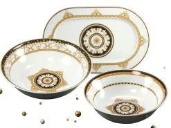 Creatable Geschirrset|Majestosa - Servier-Set-3tlg - Schwarz