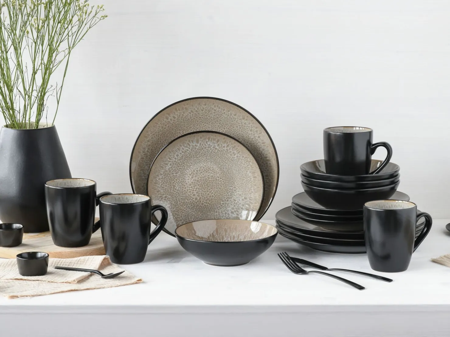 Creatable Geschirrset|Malmö - Kombiservice 16-tlg - Frost