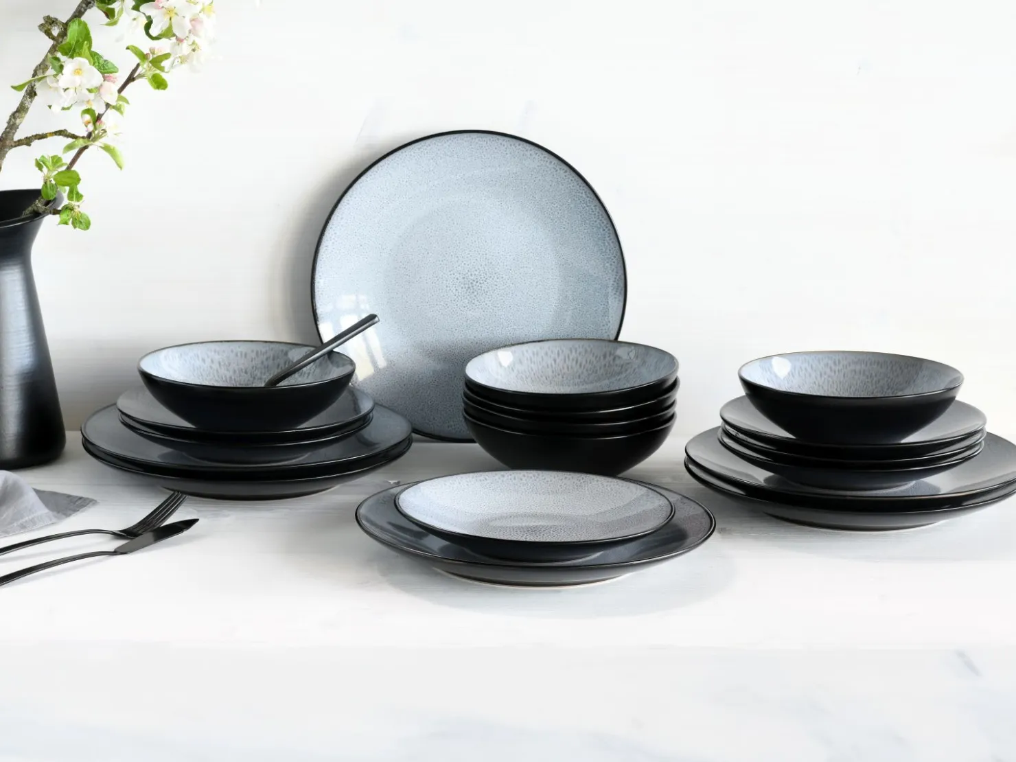 Creatable Geschirrset|Teller|Malmö - Tellerset 18-tlg - Frost