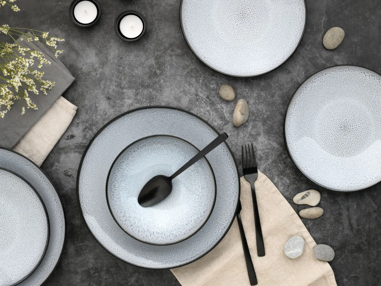 Creatable Geschirrset|Teller|Malmö - Tellerset 12-tlg - Frost