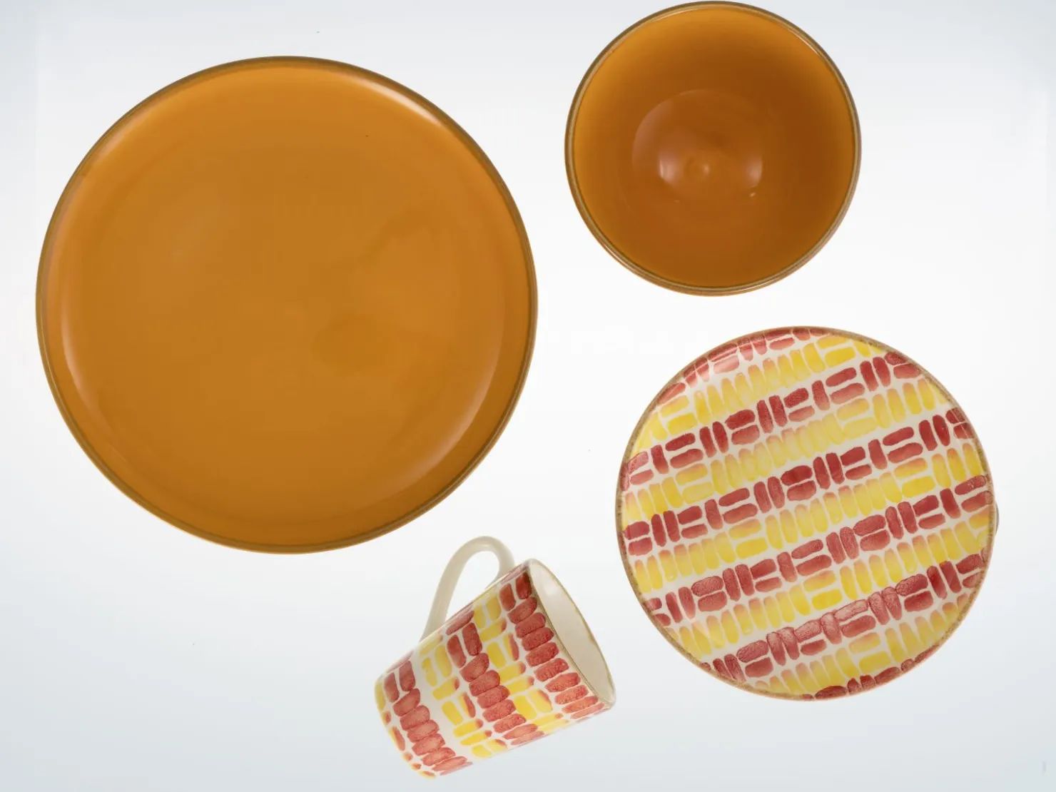 Creatable Geschirrset|Marbella - Kombiservice 16-tlg - Orange