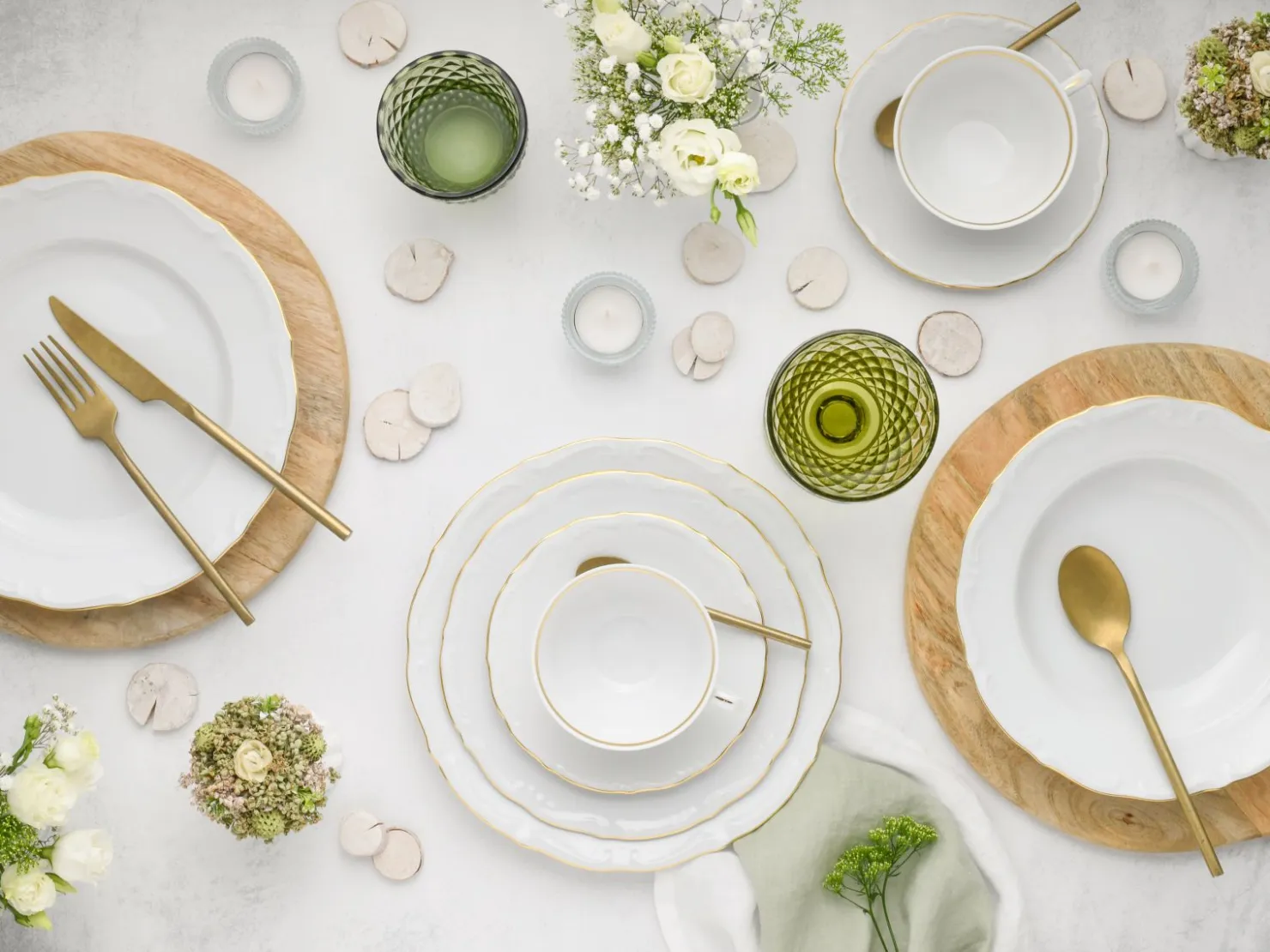 Creatable Geschirrset|Maria Theresia - Kombiservice 30-tlg - gold