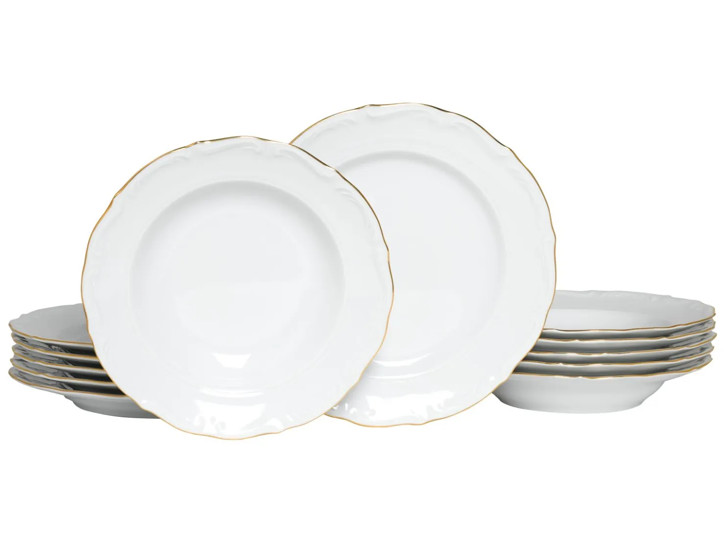 Creatable Geschirrset|Maria Theresia - Tafelservice 12-tlg - gold