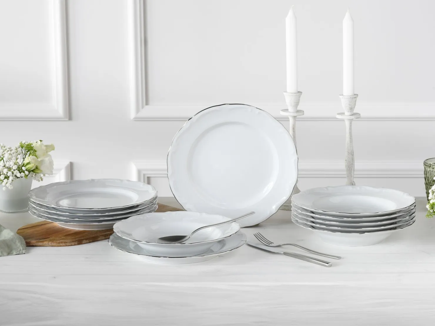 Creatable Geschirrset|Maria Theresia - Tafelservice 12-tlg - gold