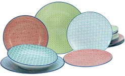 Creatable Teller|Mediterran - Tellerset 12-tlg - Bunt