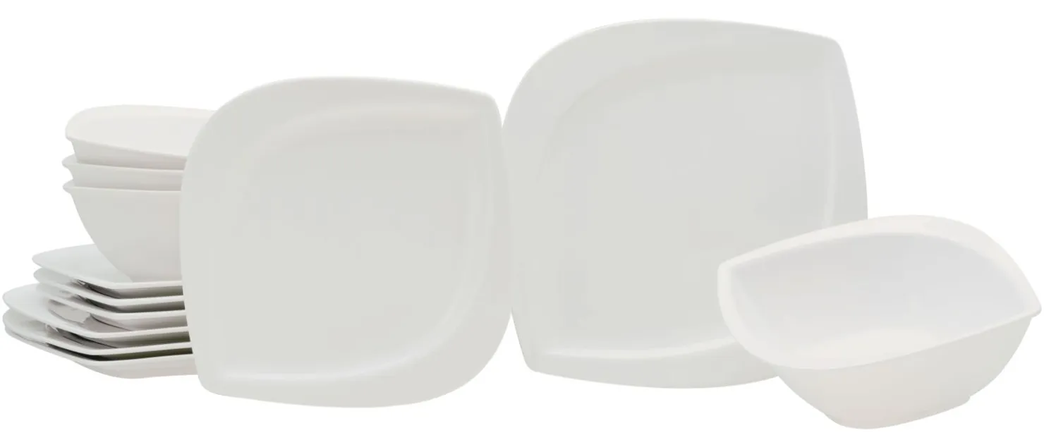 Creatable Geschirrset|Teller|Melbourne - Tellerset 12-tlg - Creme
