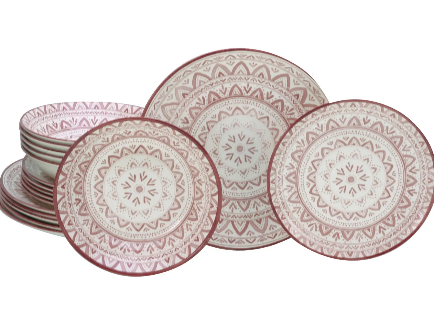 Creatable Geschirrset|Teller|Mexico - Tellerset 18-tlg - Rot
