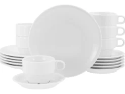 Creatable Geschirrset|Milano - Kaffeeservice 18-tlg - Weiss