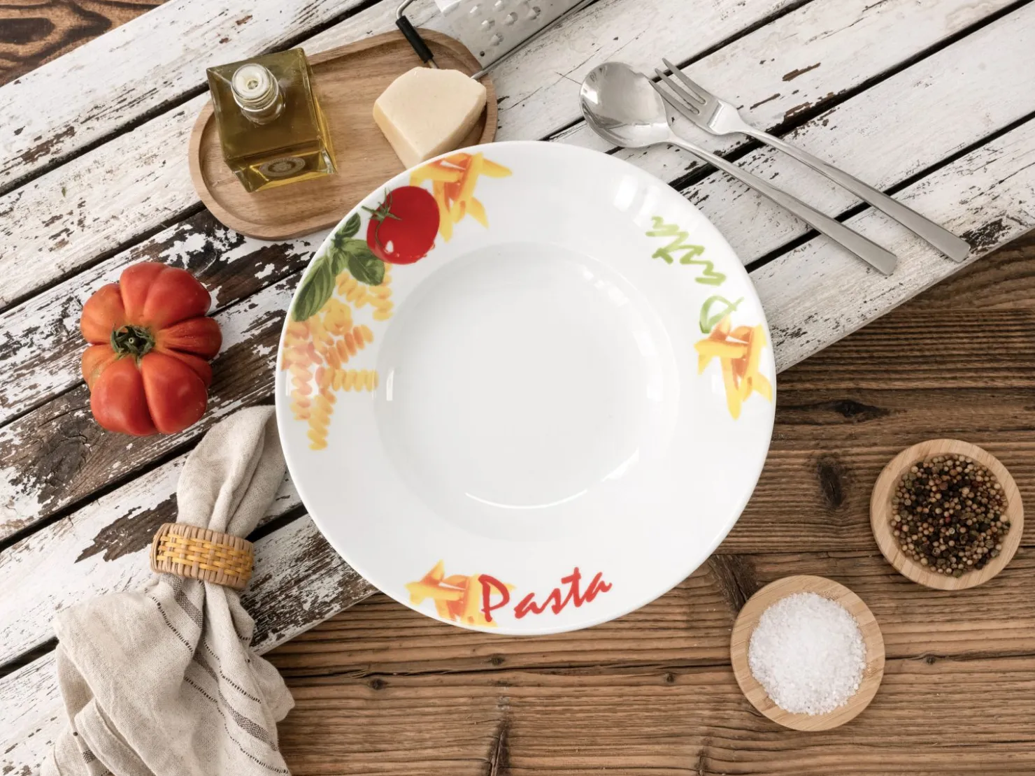 Creatable Geschirrset|Teller|Milano - Pastateller 4-tlg - Pasta