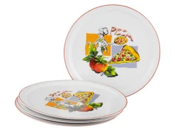 Creatable Geschirrset|Teller|Milano - Pizzateller 4-tlg - Pizzabäcker