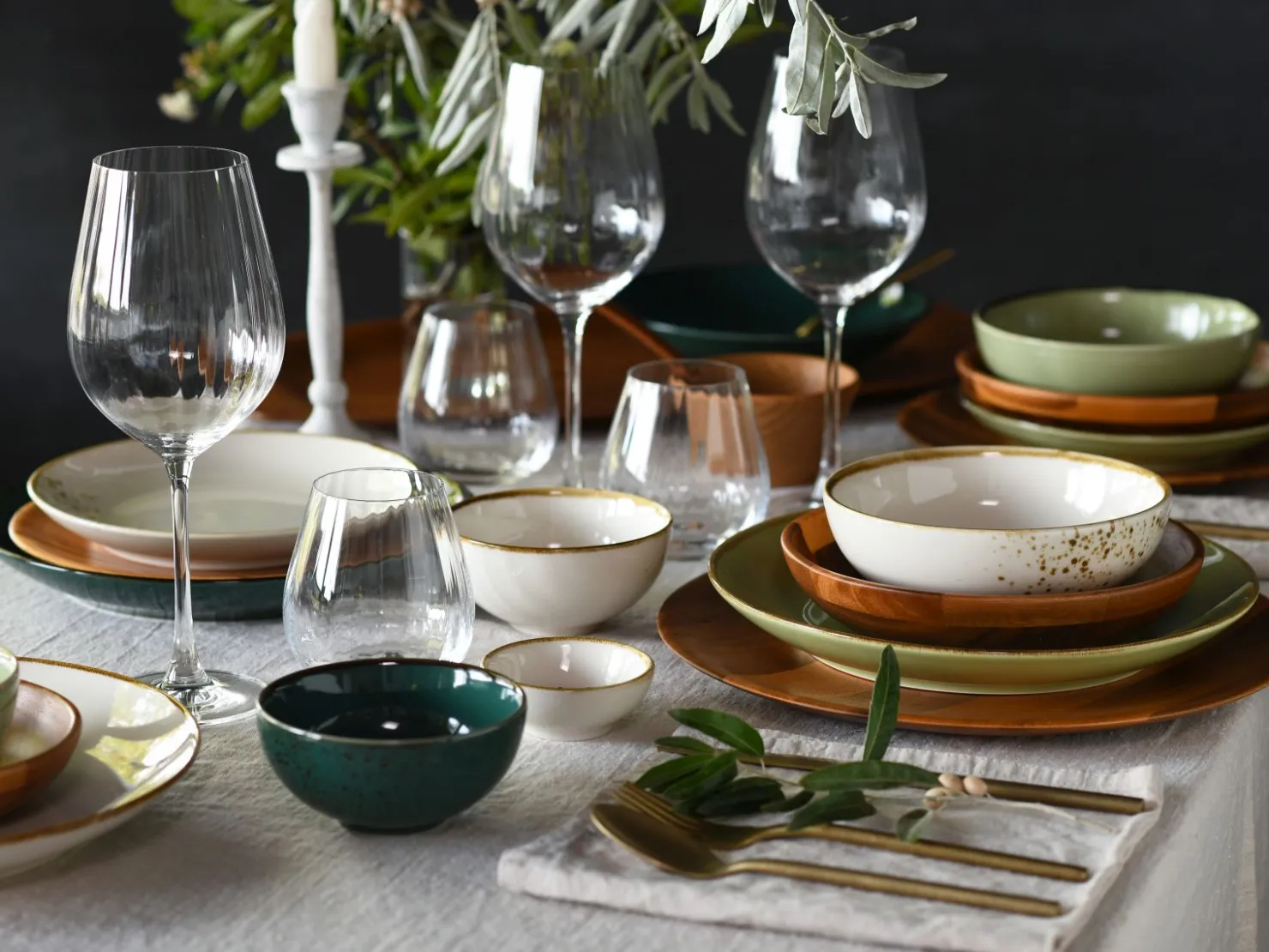 Creatable Bowls & Schüsseln|Geschirrset|Nature Collection - Bowl Set 12-tlg - bunt