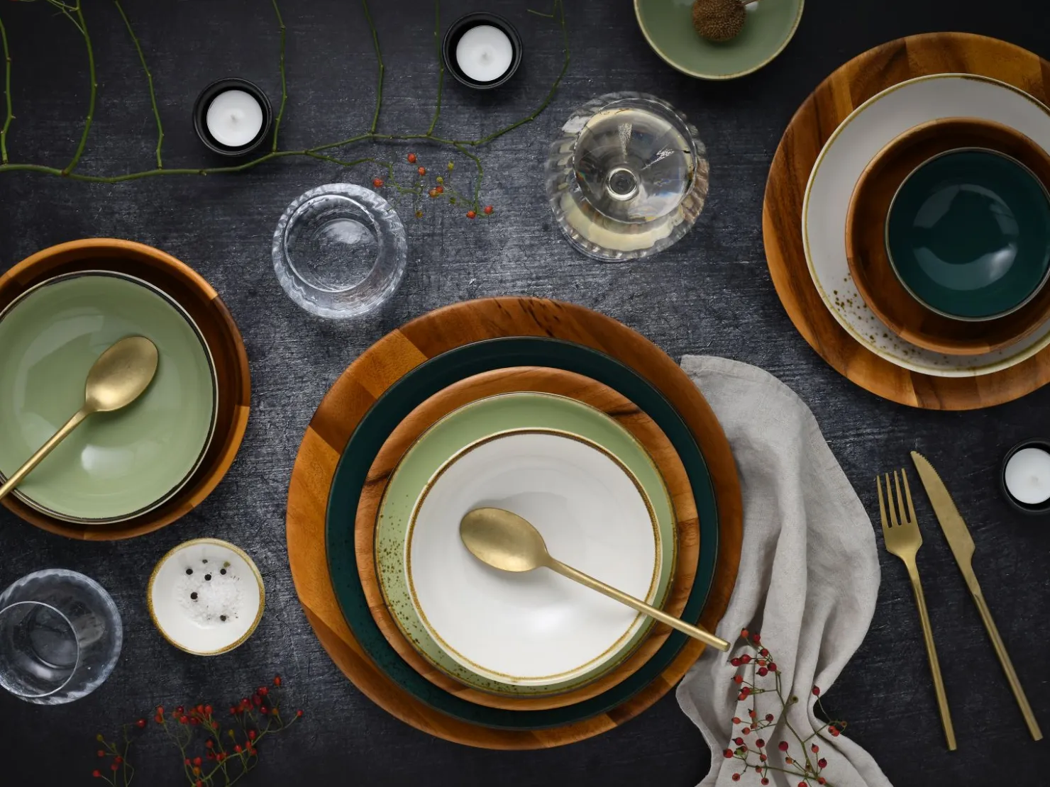 Creatable Bowls & Schüsseln|Geschirrset|Nature Collection - Bowl Set 12-tlg - bunt