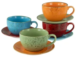 Creatable Becher & Tassen|Geschirrset|Nature Collection - Cappuccinotassen 8-tlg - bunt