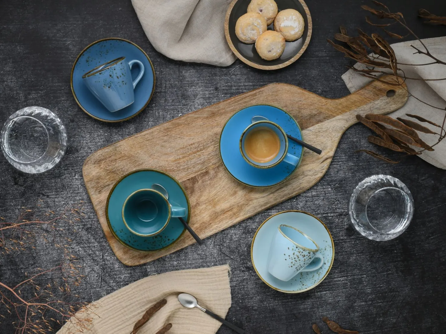 Creatable Becher & Tassen|Geschirrset|Nature Collection - Espressotassen 8-tlg - bunt