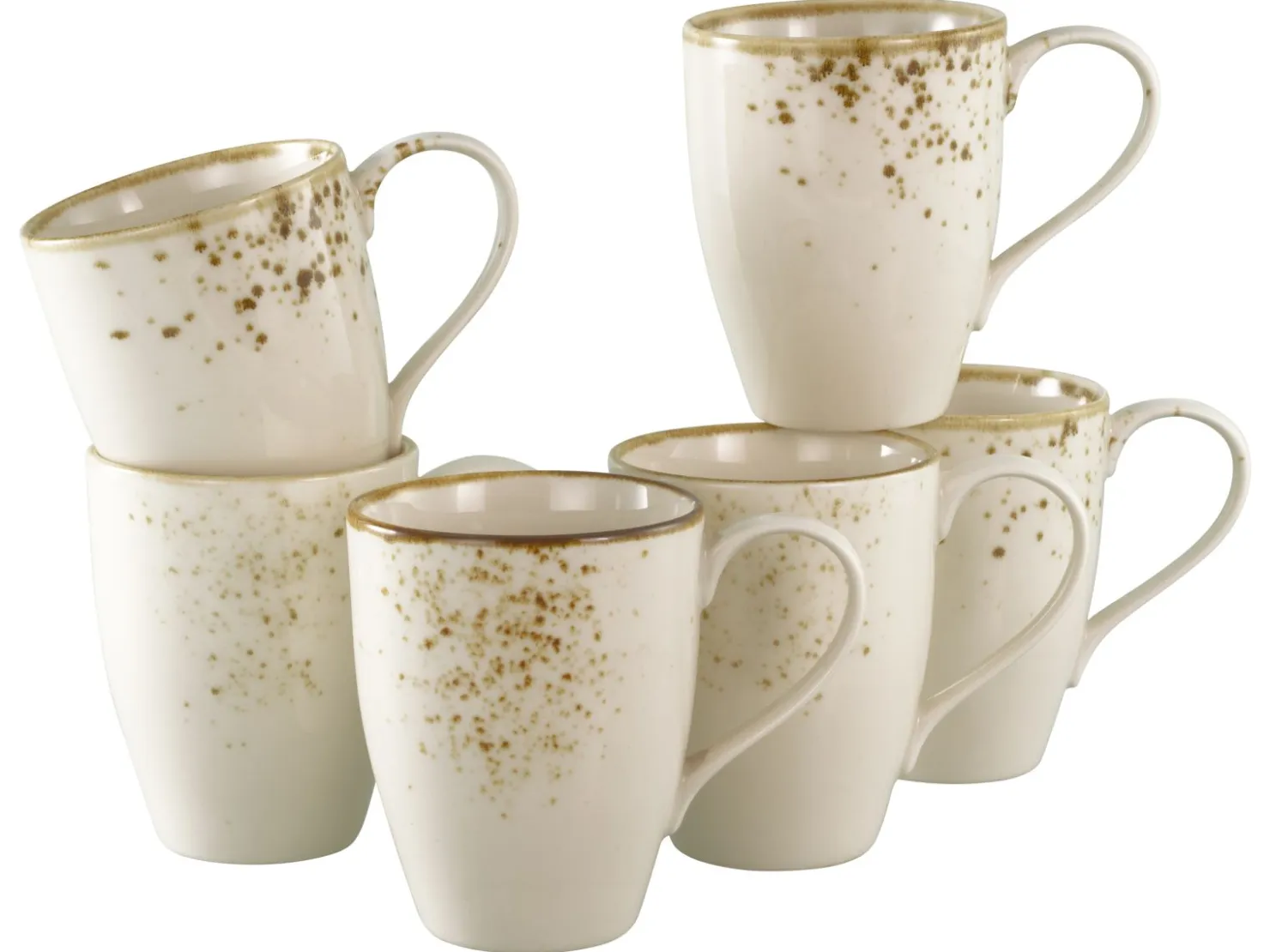 Creatable Becher & Tassen|Geschirrset|Nature Collection - Kaffeebecher 6-tlg - Stone