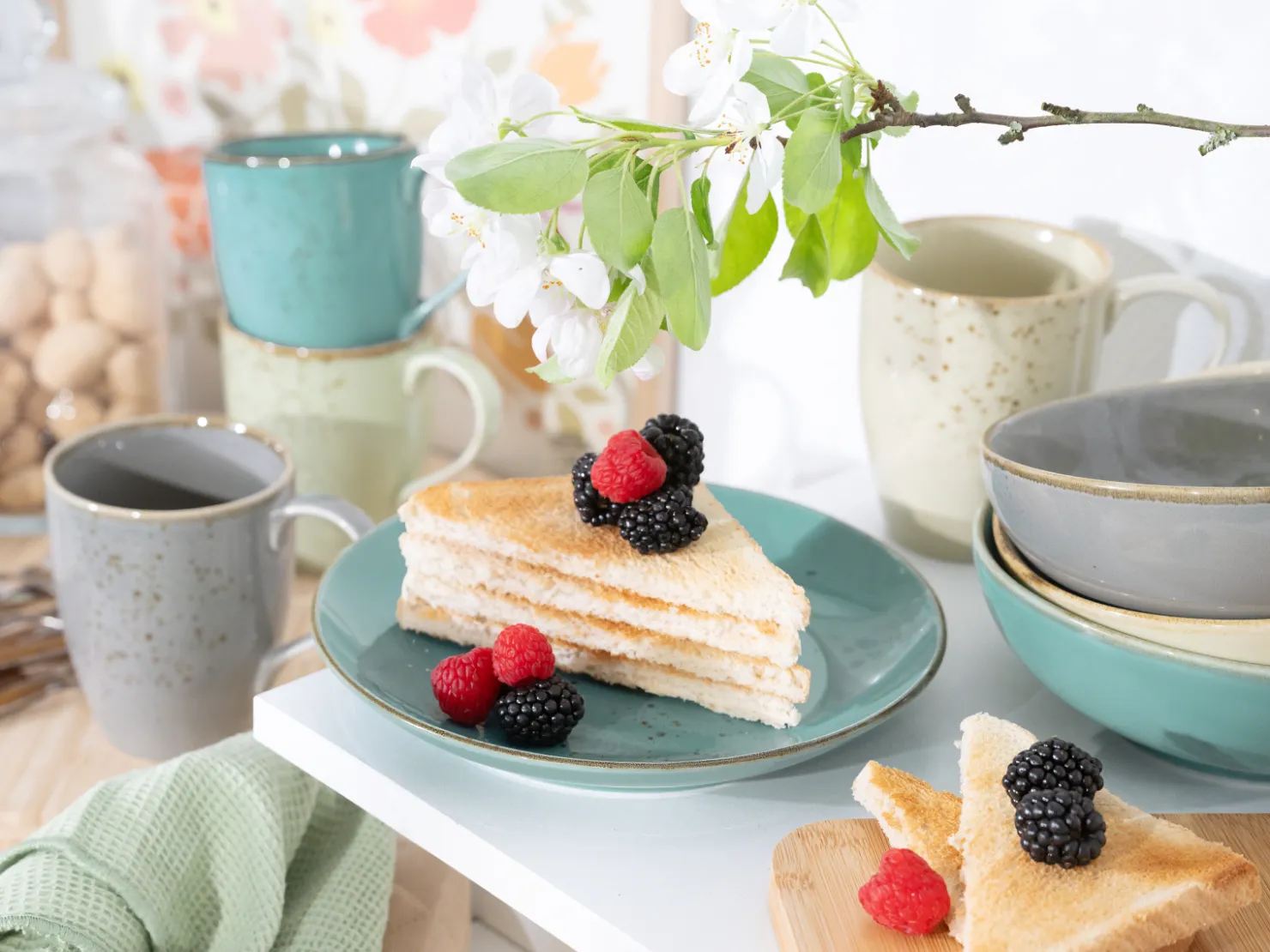 Creatable Geschirrset|Teller|Nature Collection - Kombiservice 24-tlg - Bunt