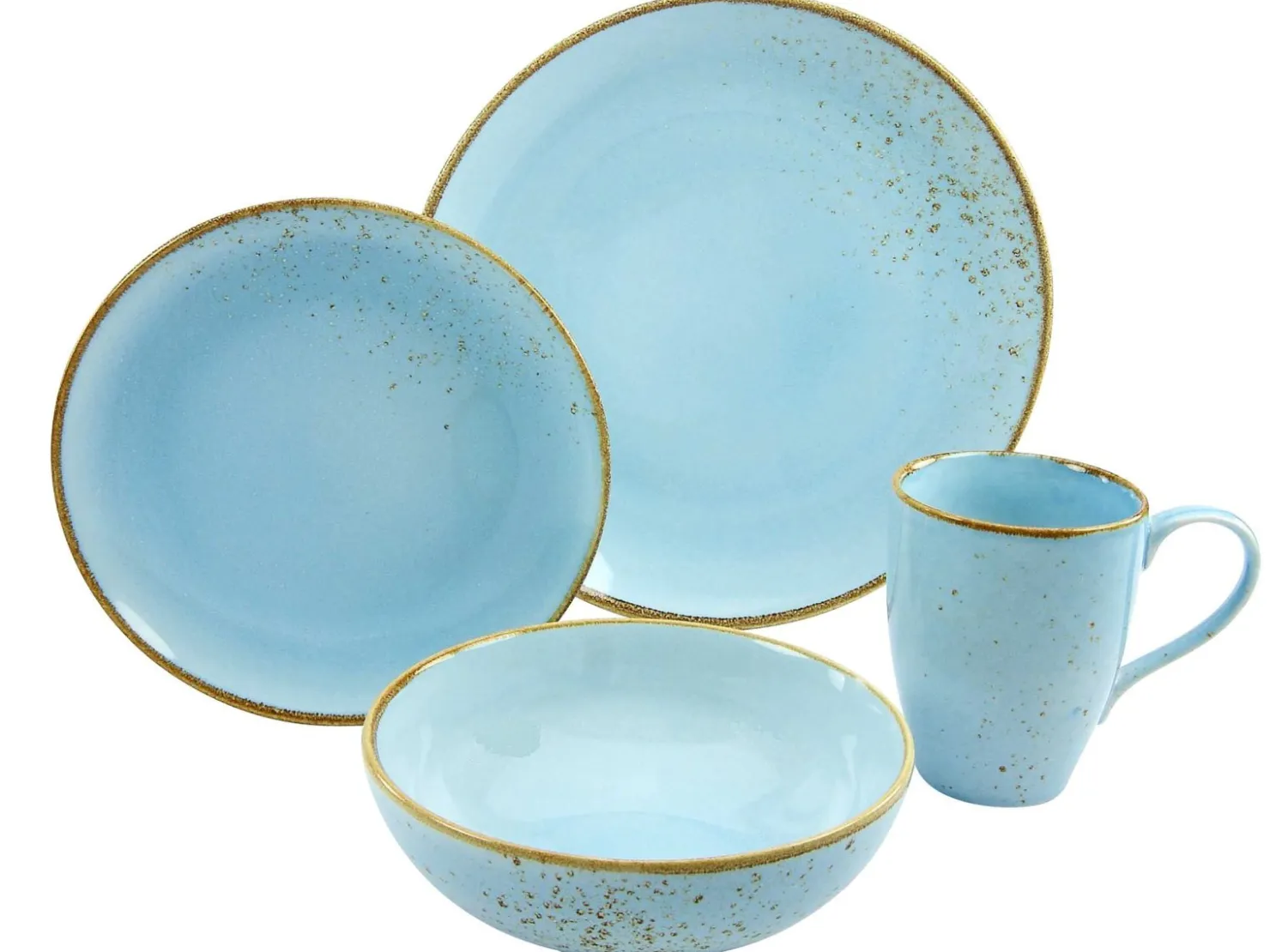 Creatable Geschirrset|Nature Collection - Single Set 4-tlg - Lightblue